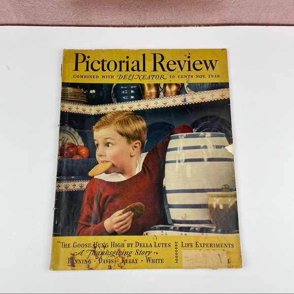 Vintage Pictorial Review Magazine November 1938 Thanksgiving Story - Picture 1 of 9